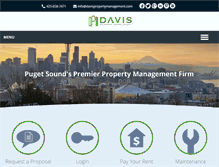 Tablet Screenshot of davispropertymanagement.com